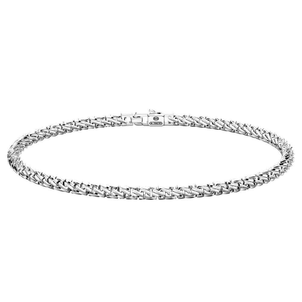 Bracciale Zancan in argento a catena con maglia arrotondata - ESB422