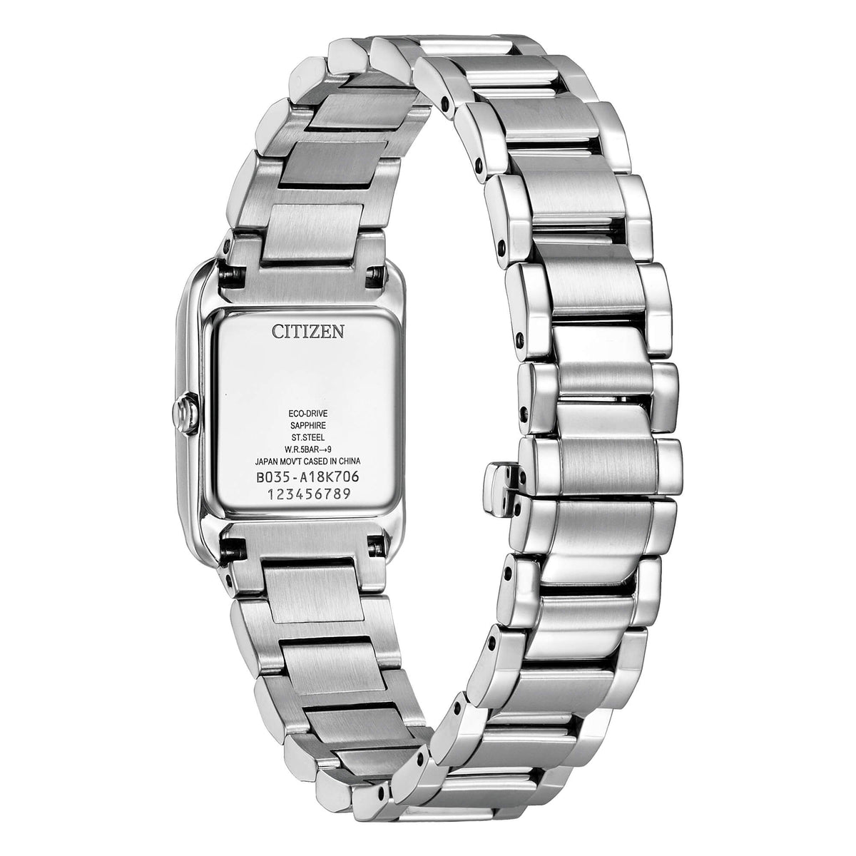 Orologio Citizen Lady Square, Eco Drive quadrante madreperla, 33mm - EW5600-87D