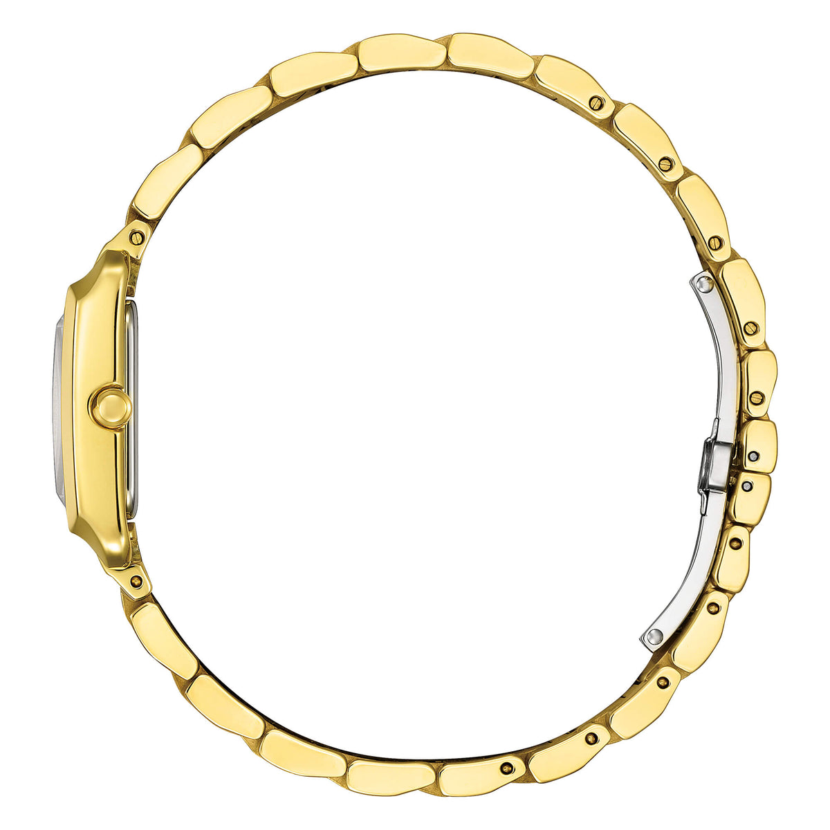 Orologio Citizen Lady Square, Eco-Drive, dorato con quadrante madreperla, 22mm - EW5602-81D