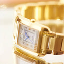 Orologio Citizen Lady Square, Eco-Drive, dorato con quadrante madreperla, 22mm - EW5602-81D