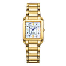 Orologio Citizen Lady Square, Eco-Drive, dorato con quadrante madreperla, 22mm - EW5602-81D