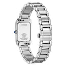 Orologio Citizen Lady EL Square, Eco Drive quadrante madreperla blu, 20mm - EW5620-55N