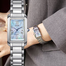 Orologio Citizen Lady EL Square, Eco Drive quadrante madreperla blu, 20mm - EW5620-55N