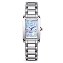 Orologio Citizen Lady EL Square, Eco Drive quadrante madreperla blu, 20mm - EW5620-55N