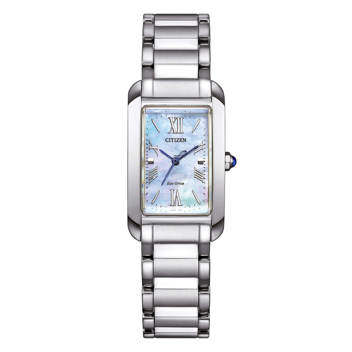 Orologio Citizen Lady EL Square, Eco Drive quadrante madreperla blu, 20mm - EW5620-55N