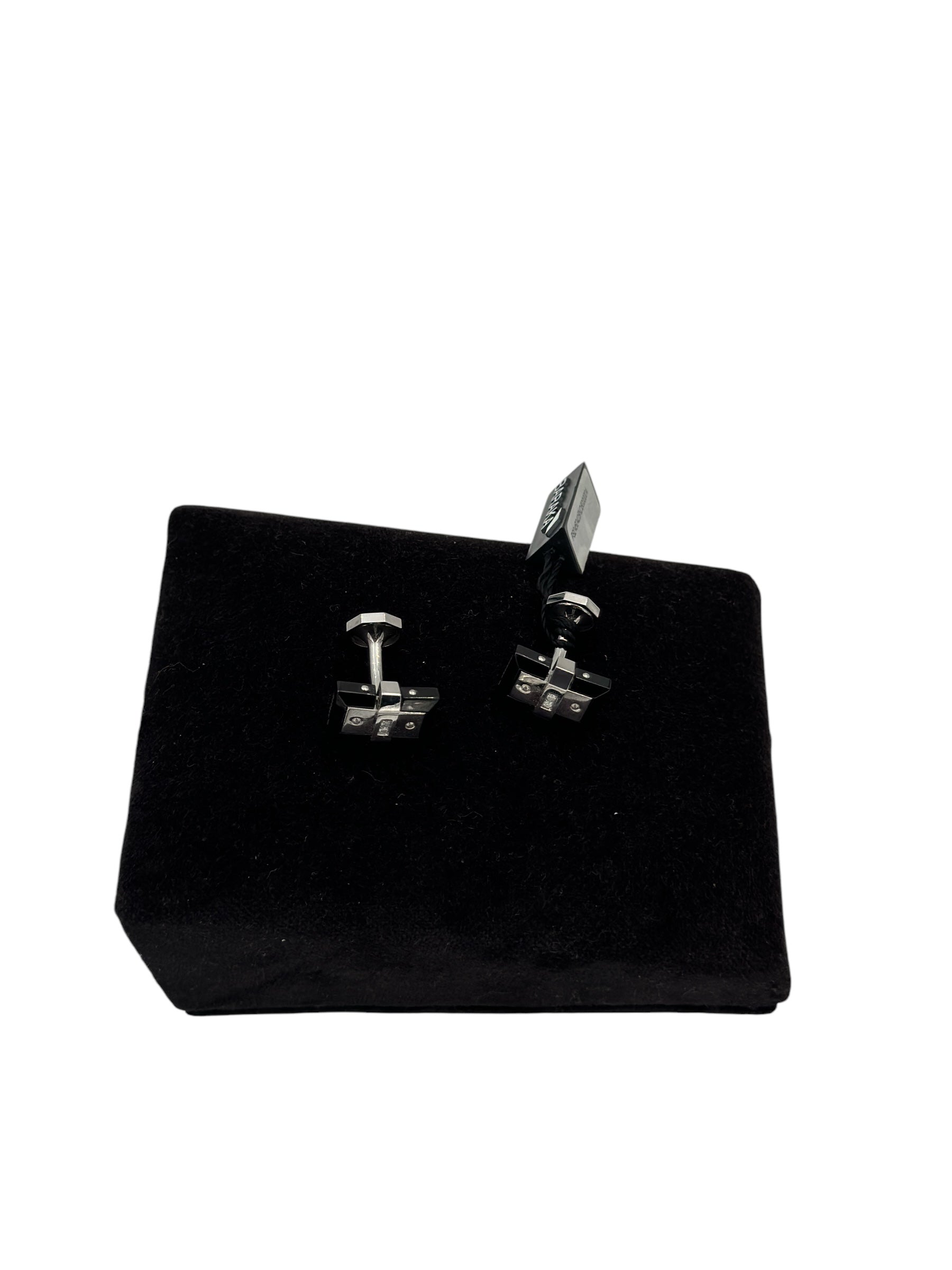 GEMELLI BARAKA IN ACCIAIO con diamanti neri - PS245042BNDB000004