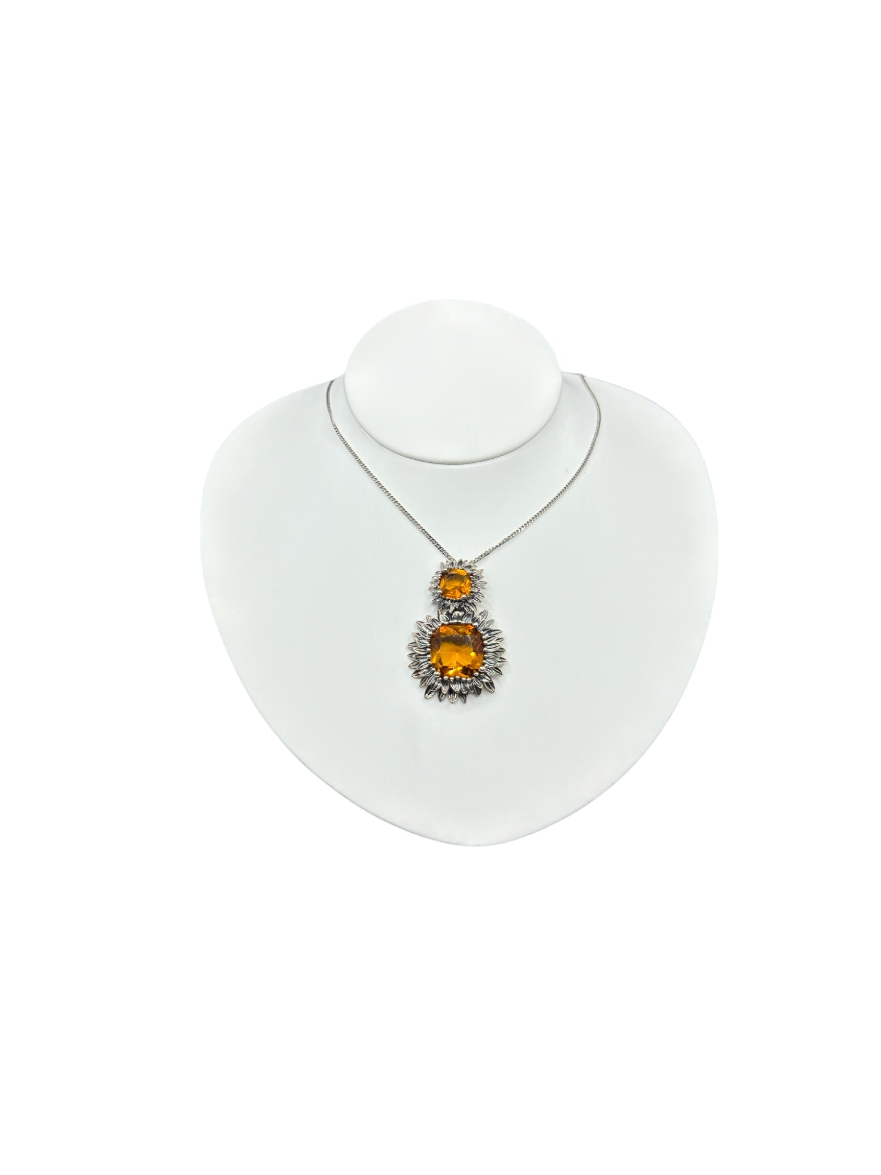 COLLANA LABRIOLA MARGHERITA IN ARGENTO CON QUARZO GIALLO CITRINO - 2241