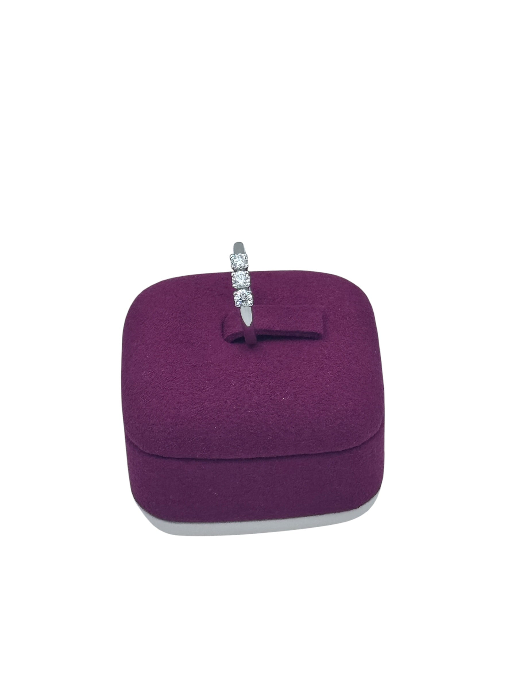 ANELLO TRILOGY GIORGIO VISCONTI IN ORO BIANCO 18kt E DIAMANTI, 044ct - AB15984B