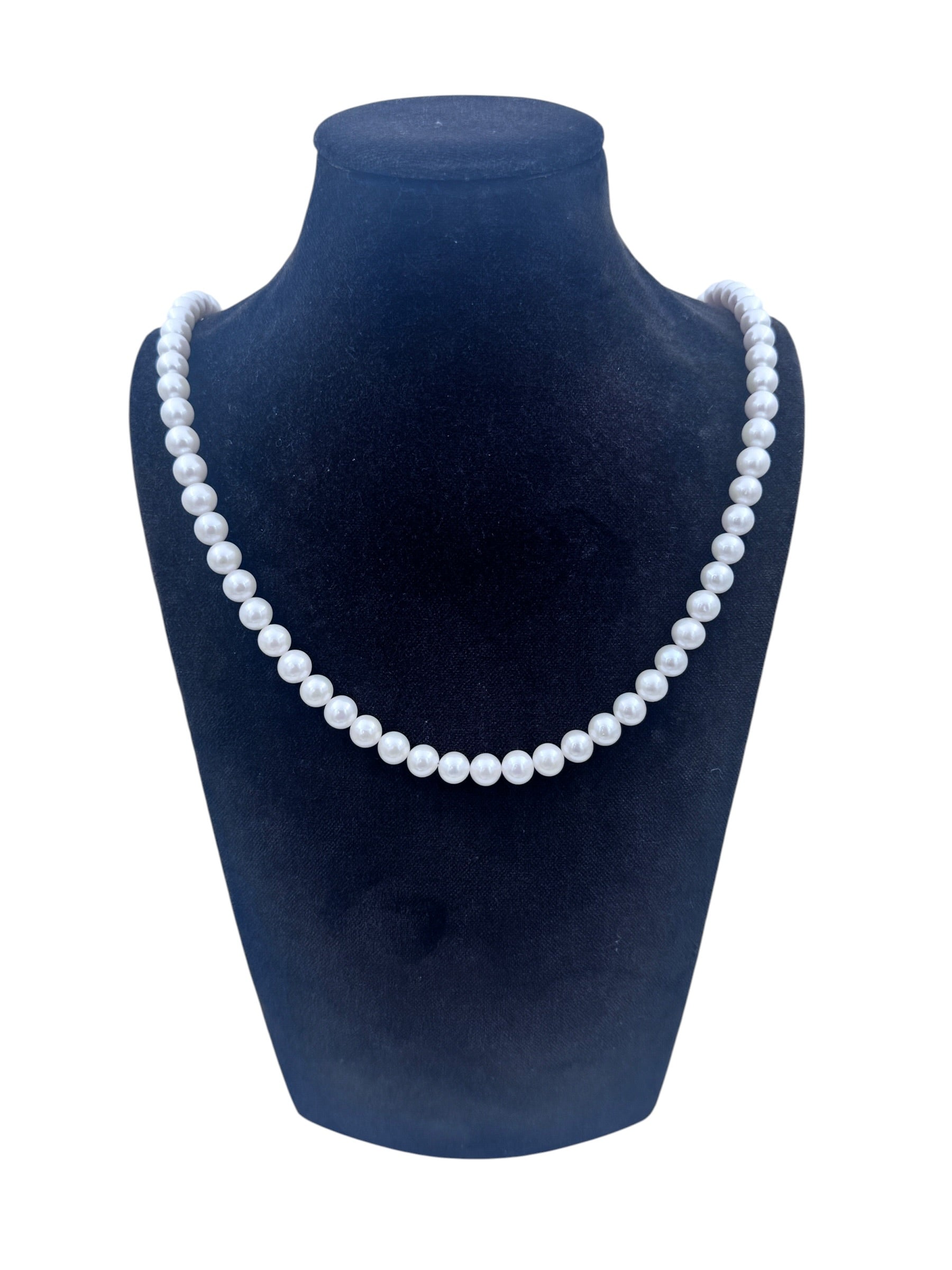 Mazza - Collana di perle coltivate fresh water, 7,5-8mm - CL PERLA