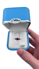 Anello trilogy Miluna in oro bianco 18kt, diamanti e 3 rubini - LID4177