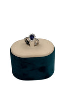 Anello Zaffiro Giorgio Visconti con giro di diamanti, 1.15ct di zaffiri - AB17142BZ