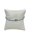 Bracciale Spadarella in argento con palla da calcio, COLORE AZZURRO TIFFANY - SPBR600
