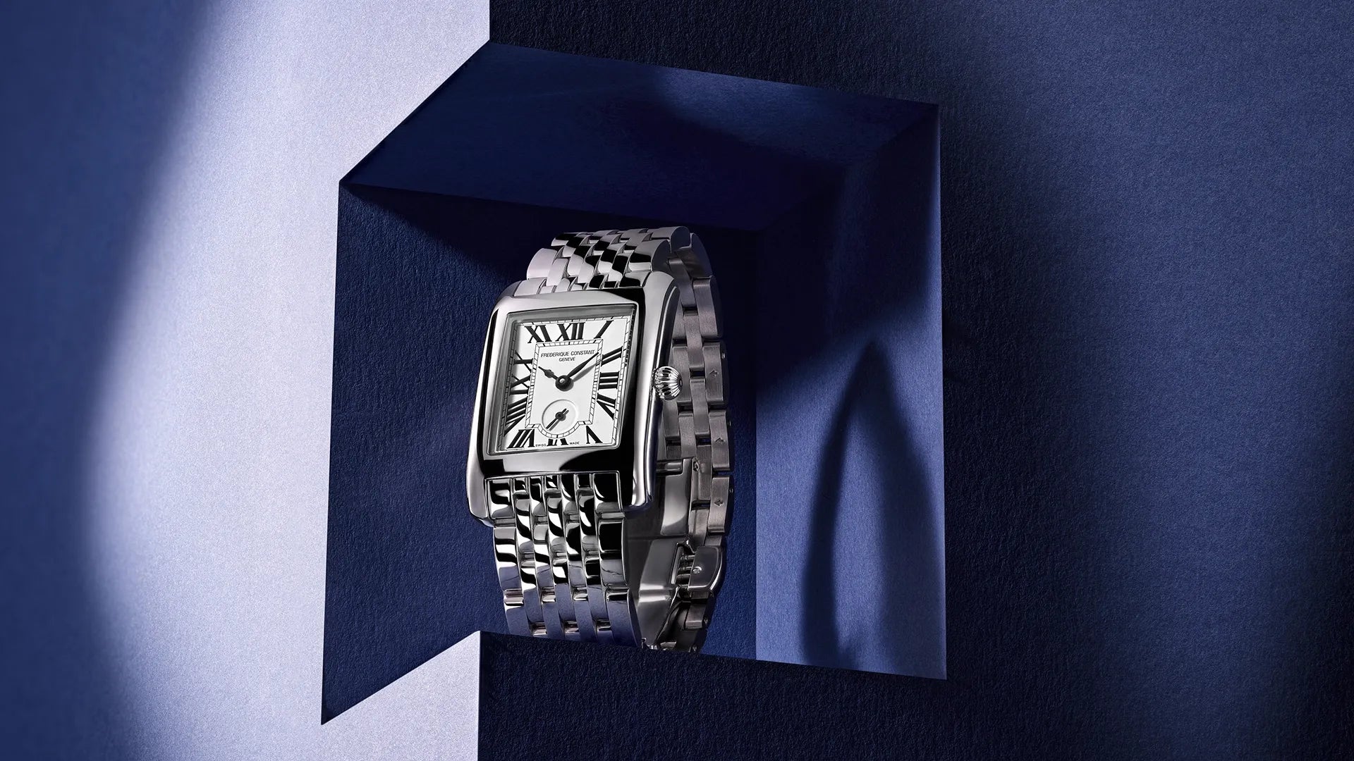 Orologio Frederique Constant Carree Small Seconds, movimento quarzo, 36mm - FC-235S2C6B