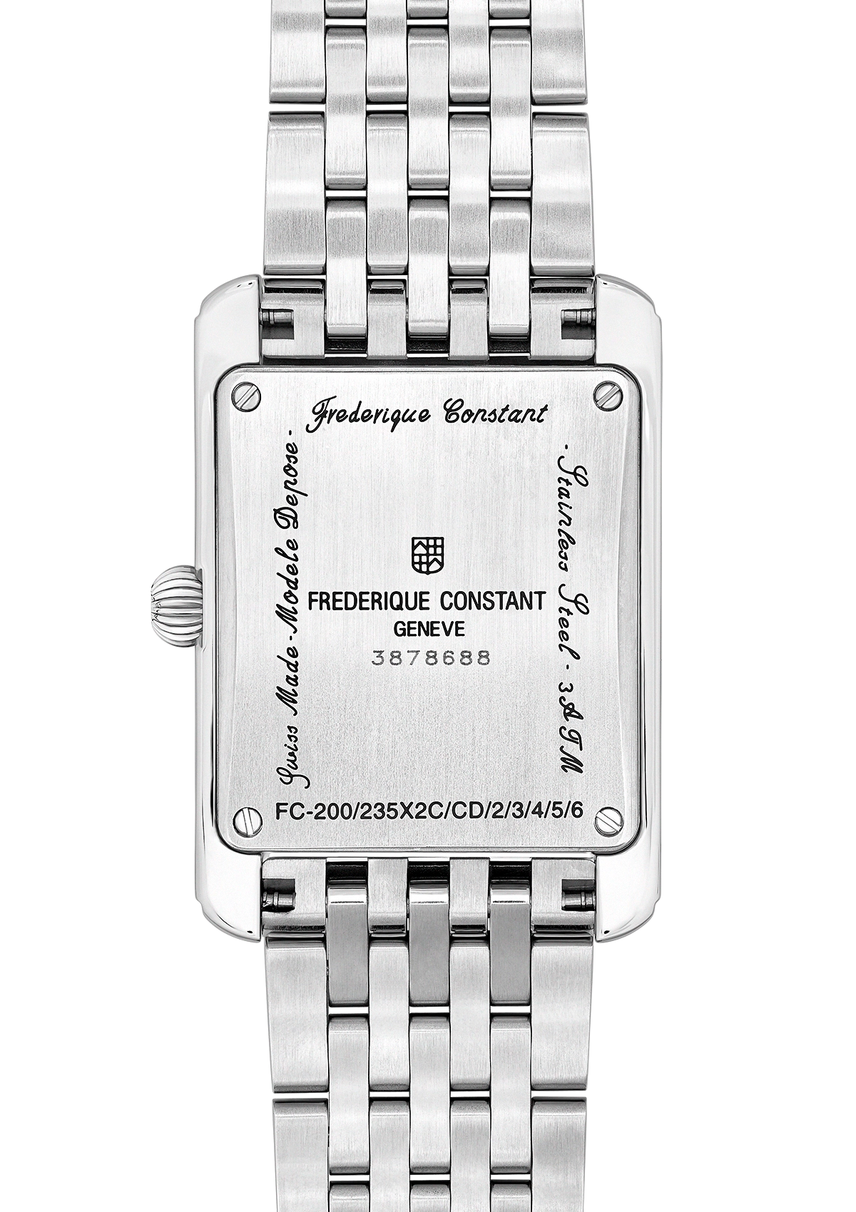 Orologio Frederique Constant Carree Small Seconds, movimento quarzo, 36mm - FC-235S2C6B