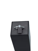 ANELLO SOLITARIO GIORGIO VISCONTI ORO BIANCO 18KT E DIAMANTI, MONTATURA 6 GRIFFE, 0.25CT - AB17101D