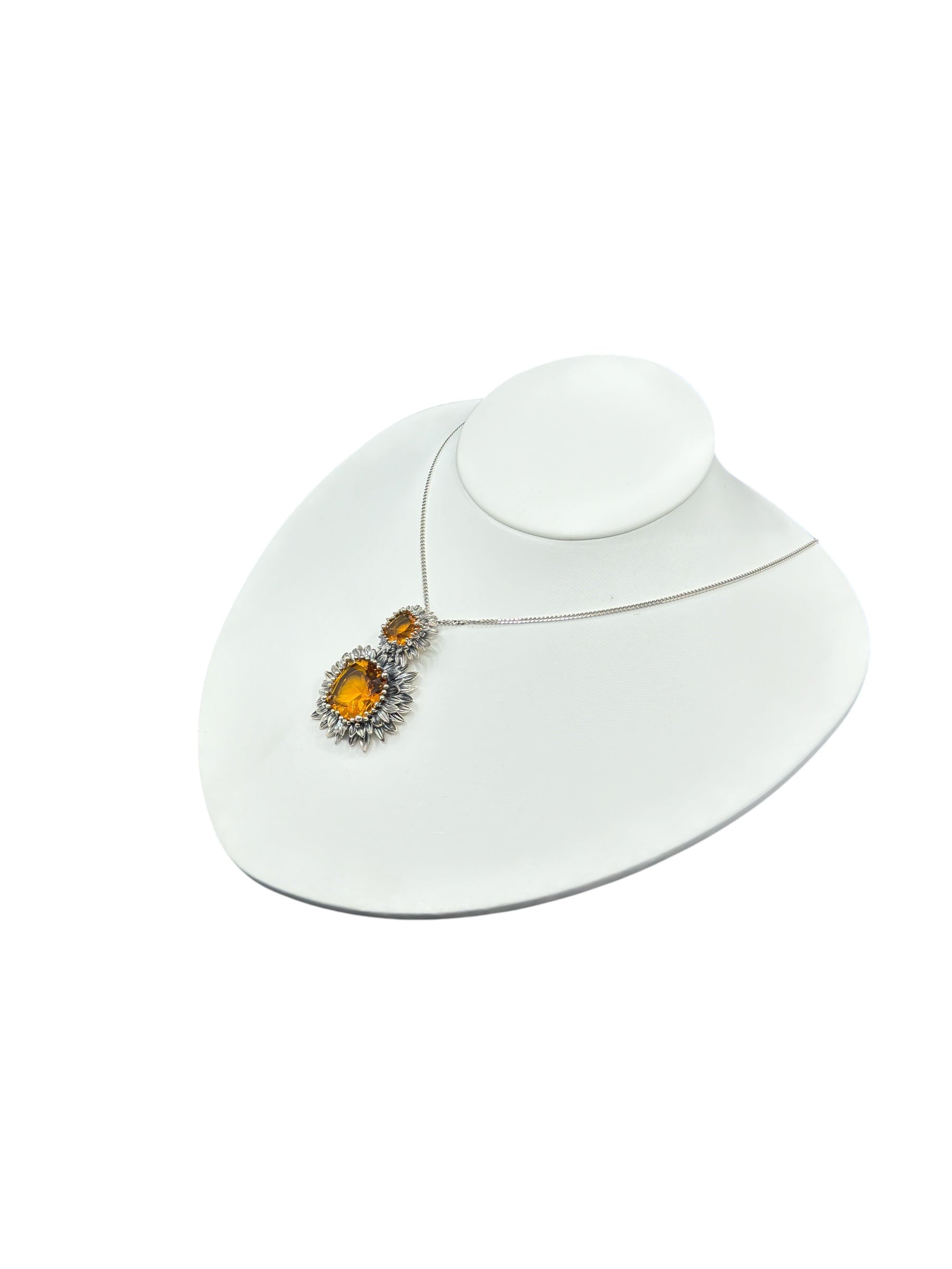 COLLANA LABRIOLA MARGHERITA IN ARGENTO CON QUARZO GIALLO CITRINO - 2241