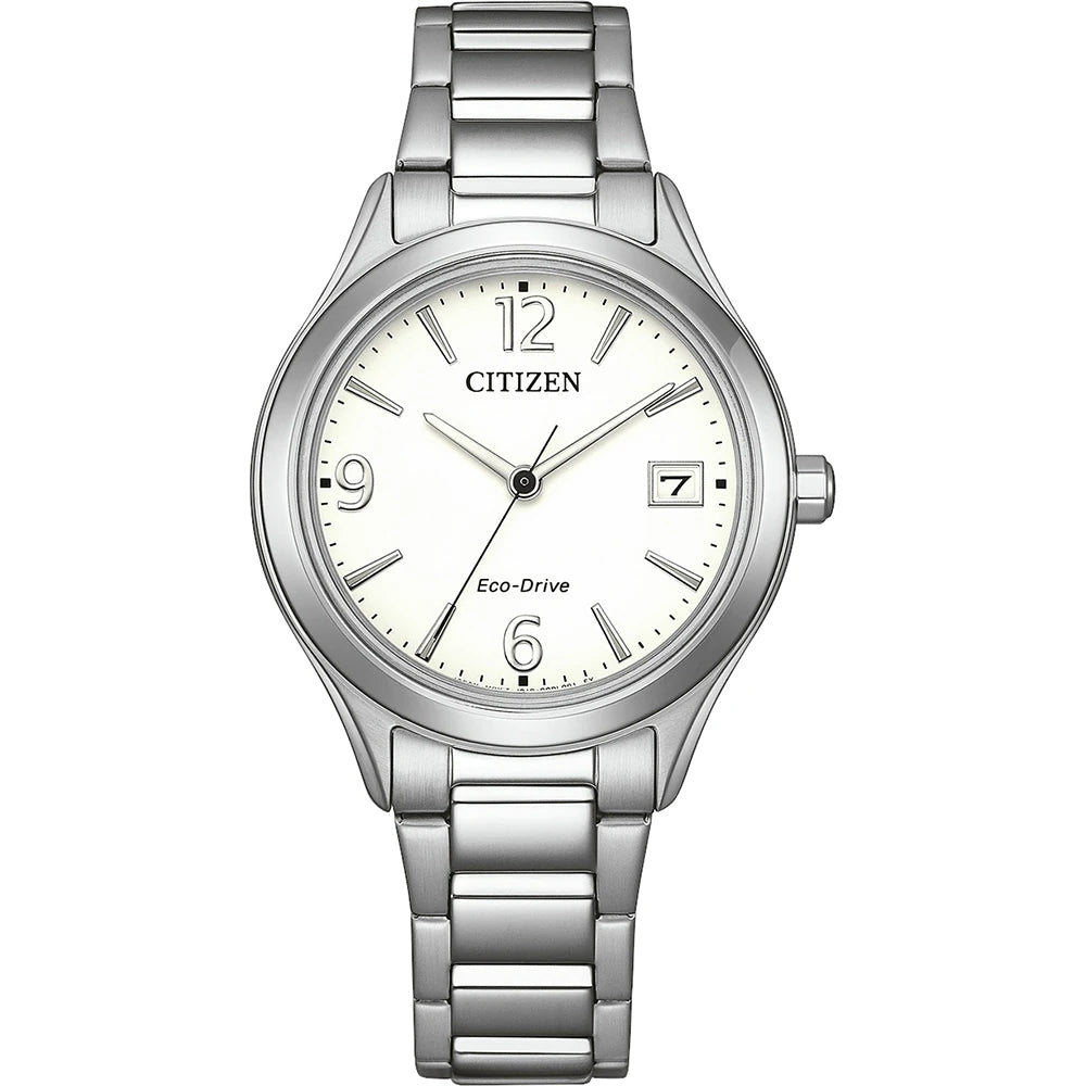 Orologio Citizen Lady Eco-Drive, Elegance, quadrante bianco, 34mm - FE6121-67A