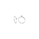 Solitaire ring in white gold and diamond, Fresh line. 0.07ct - FR004/007