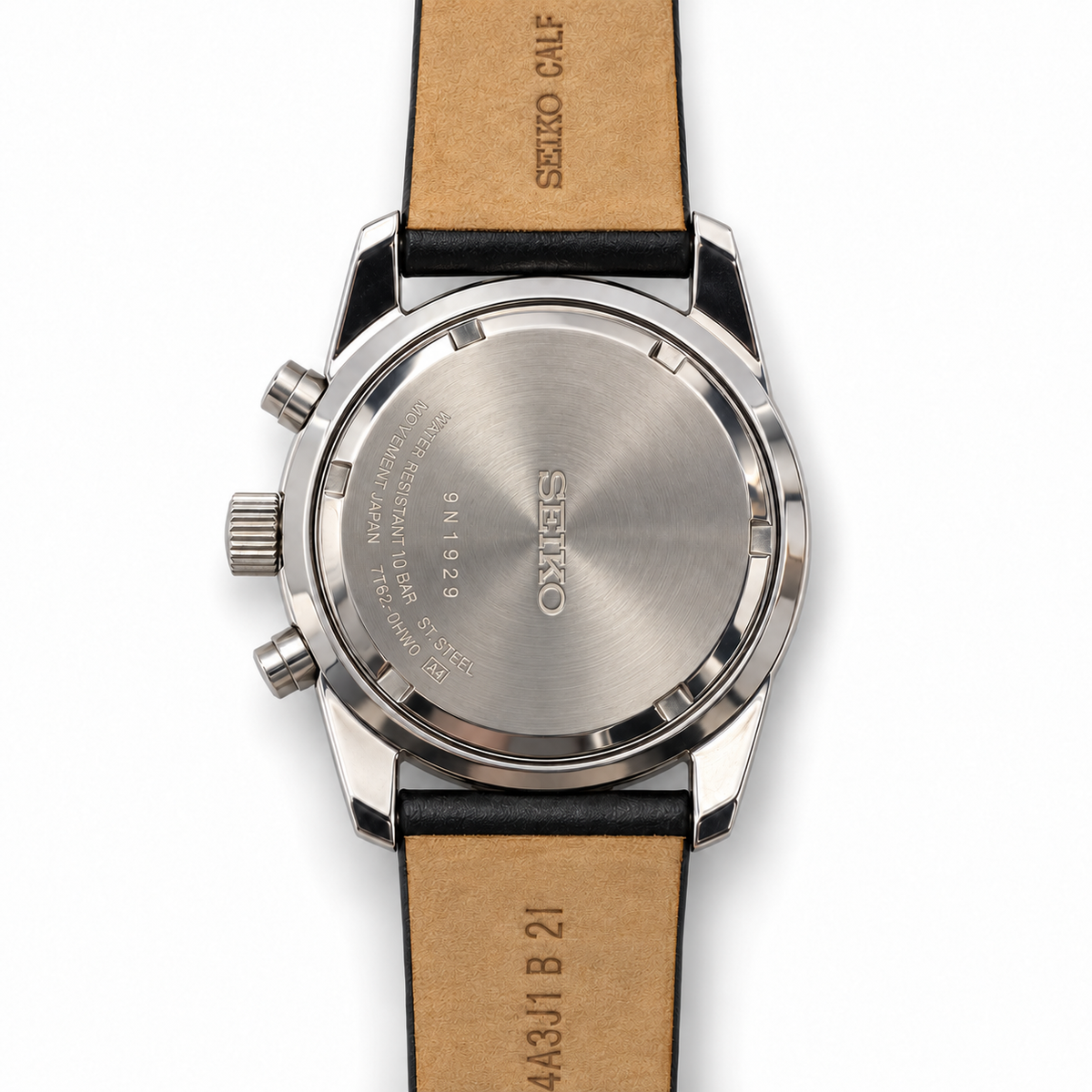 Orologio Seiko Motor Spo Chronograph Alarm — 40 mm — Quarzo 7T62 cronografo con allarme e tachimetro — NOS - SNAD93P1
