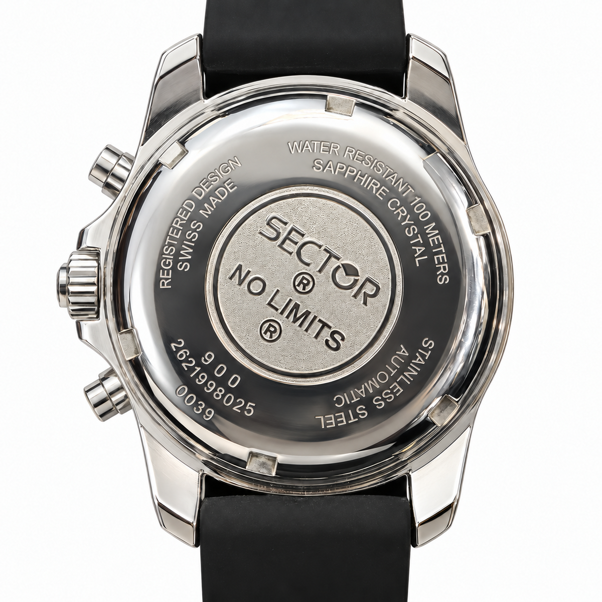 Reloj Sector No Limits 900 — Acero 38 mm — Cronógrafo automático Valjoux 7750 — NOS con caja original - 2621998025