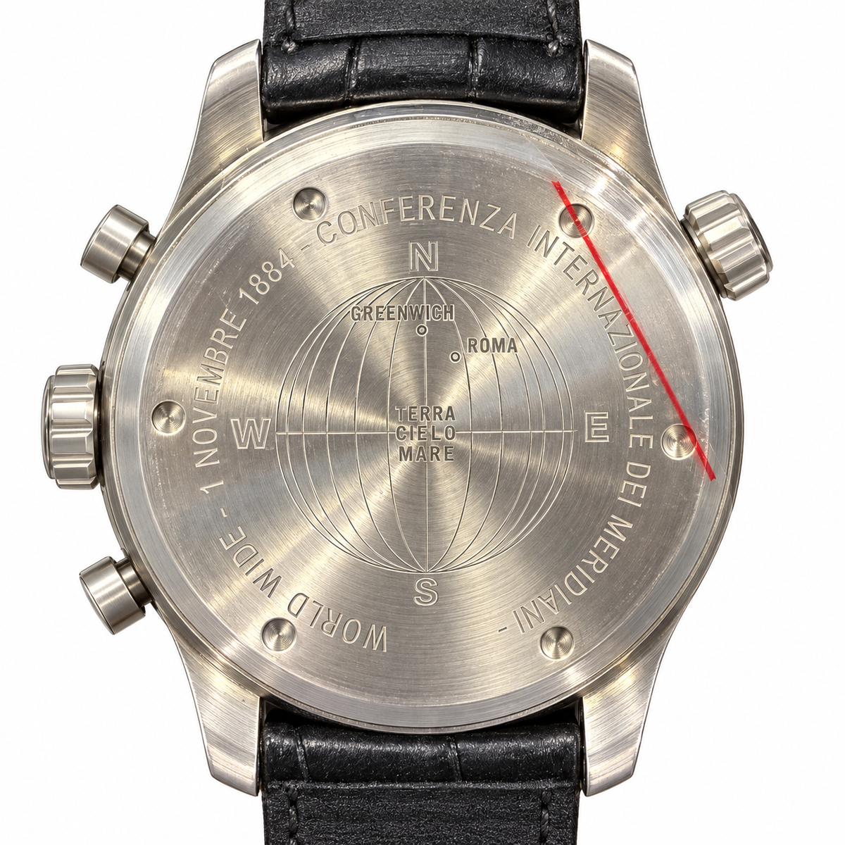 Orologio Terra Cielo Mare Chrono GMT Ore del mondo — 44 mm — automatico — NOS con scatola originale - TC6061AC3PA