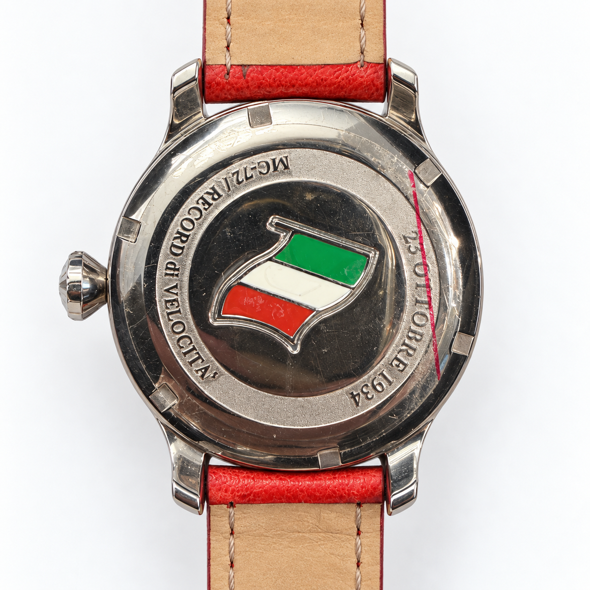 Orologio Terra Cielo Mare Air First — 44 mm — Automatico con datario, quadrante rosso — NOS Limited Edition n.66/70 - TC6023AC6PAL