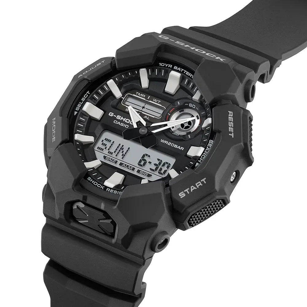 OROLOGIO G-SHOCK CLASSIC, Analogico digitale black, 52mm - GA-010-1A1ER