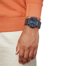 orologio G-SHOCK Classic, colore nero e blu fluo, 51mm - GA-100-1A2ER