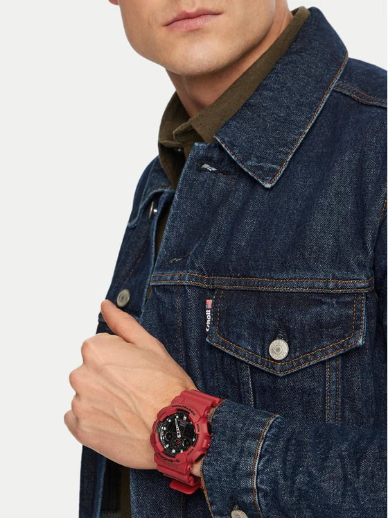 Orologio Casio G-Shock CLASSIC, COLORE ROSSO, 51MM - GA-100B-4AER