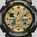 OROLOGIO G-SHOCK CLASSIC SERIE GA-100, analogico digitale, 51mm - GA-100GGB-1A9ER