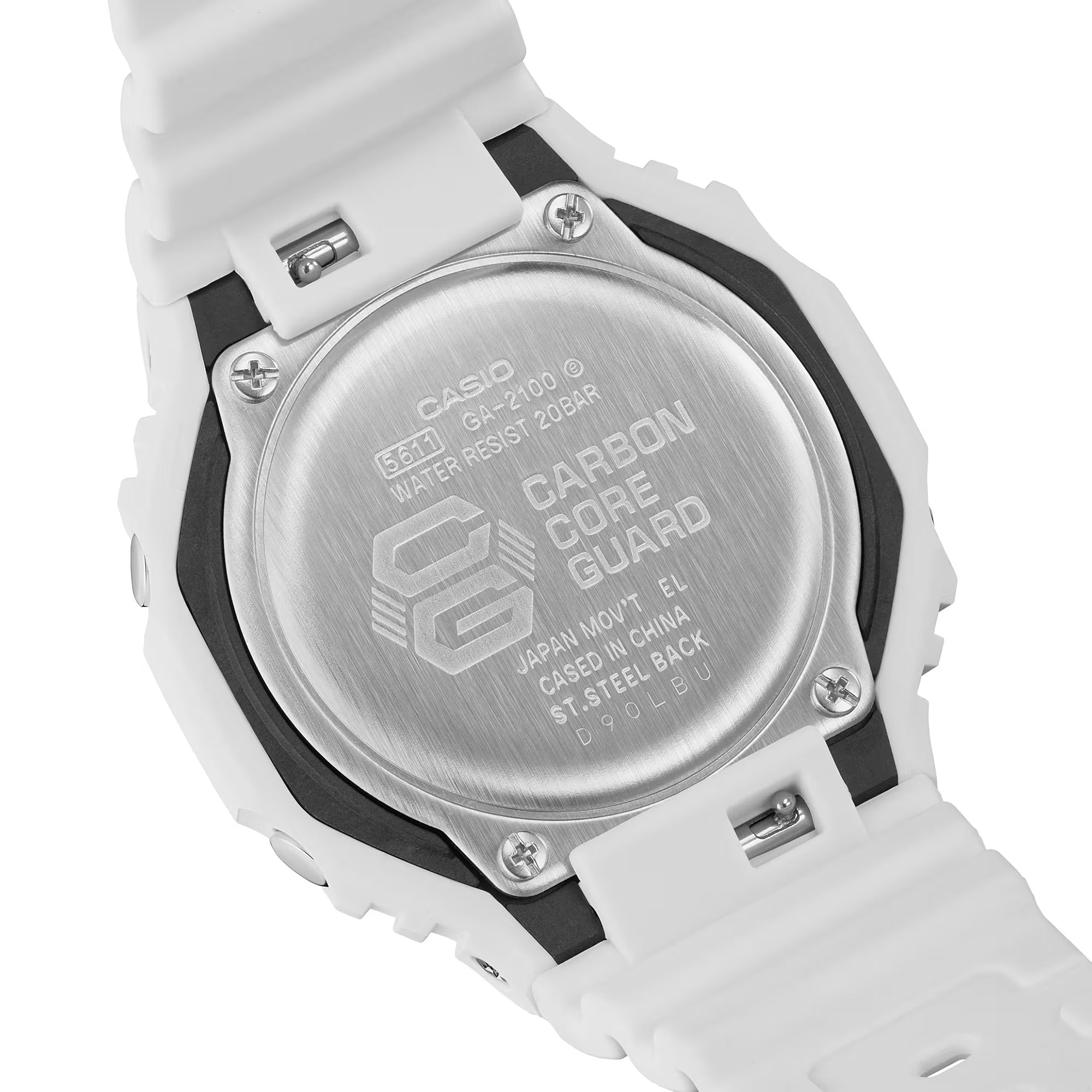 Orologio G-Shock CLASSIC GA-2100 Series, colore bianco, 45mm - GA-2100-7A7ER