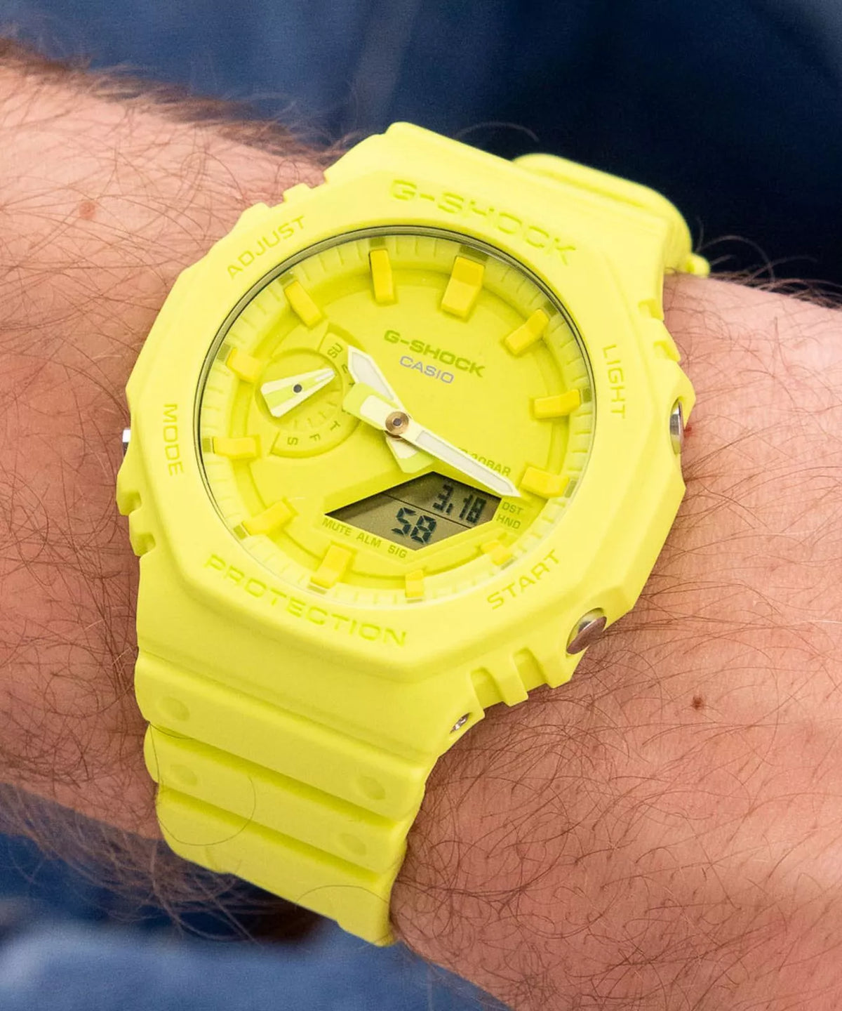 G-SHOCK Classic, COLORE LIME, 45mm - GA-2100-9A9ER