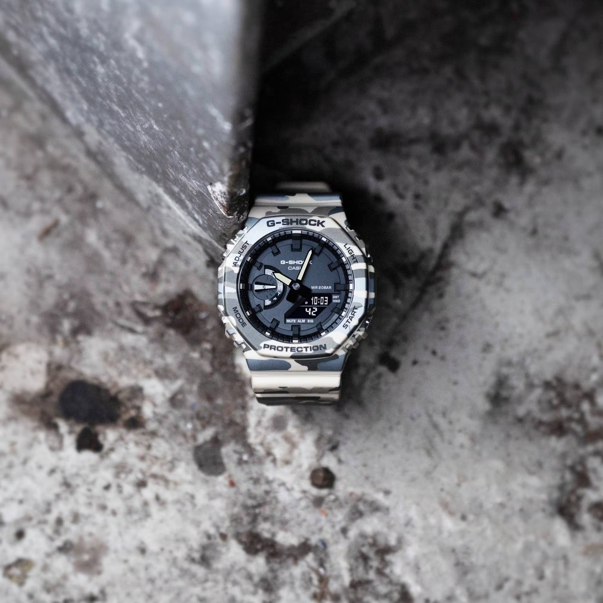 Orologio G-Shock Classic camouflage, 45mm - GA-2100CM-5AER