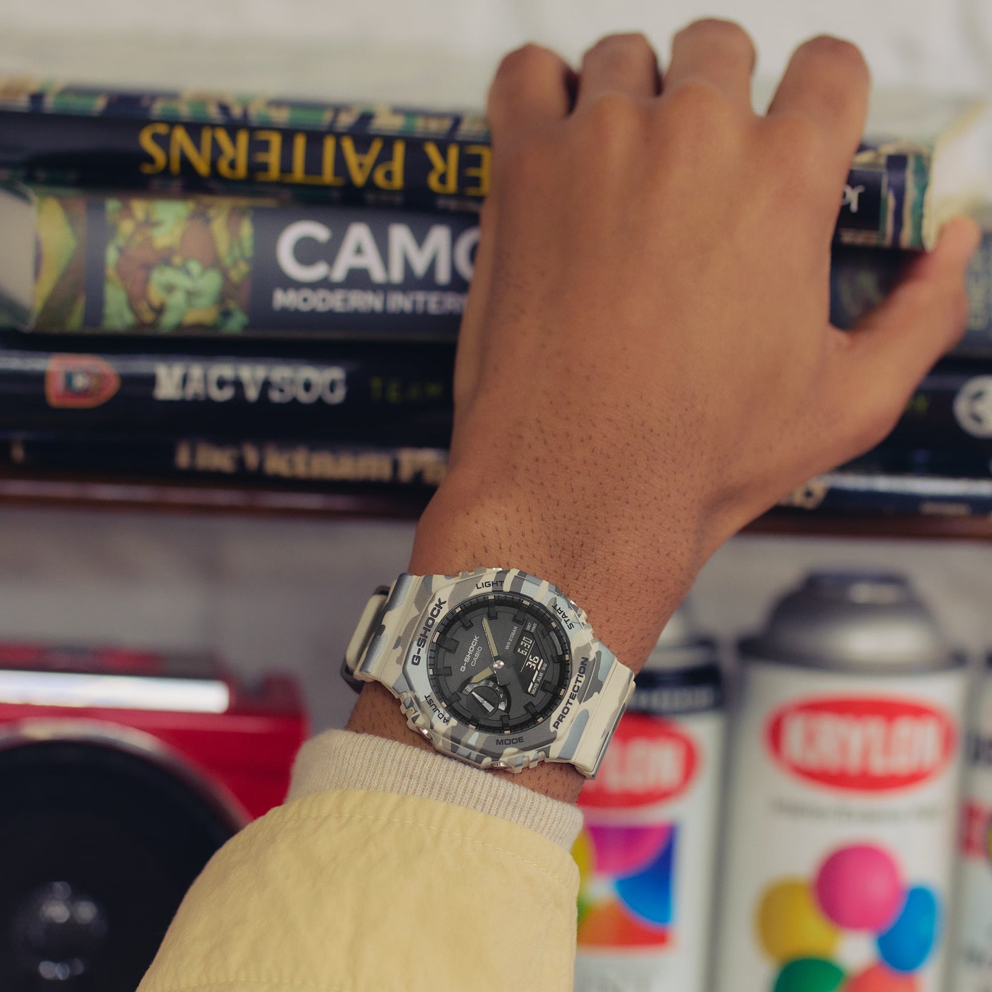 Orologio G-Shock Classic camouflage, 45mm - GA-2100CM-5AER