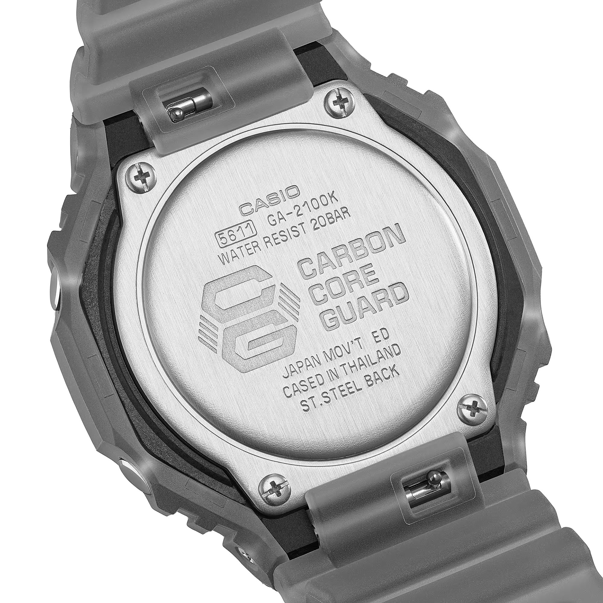Orologio G-SHOCK Classic, quadrante total black e lancette verdi neon, 45mm - GA-2100K-1AER