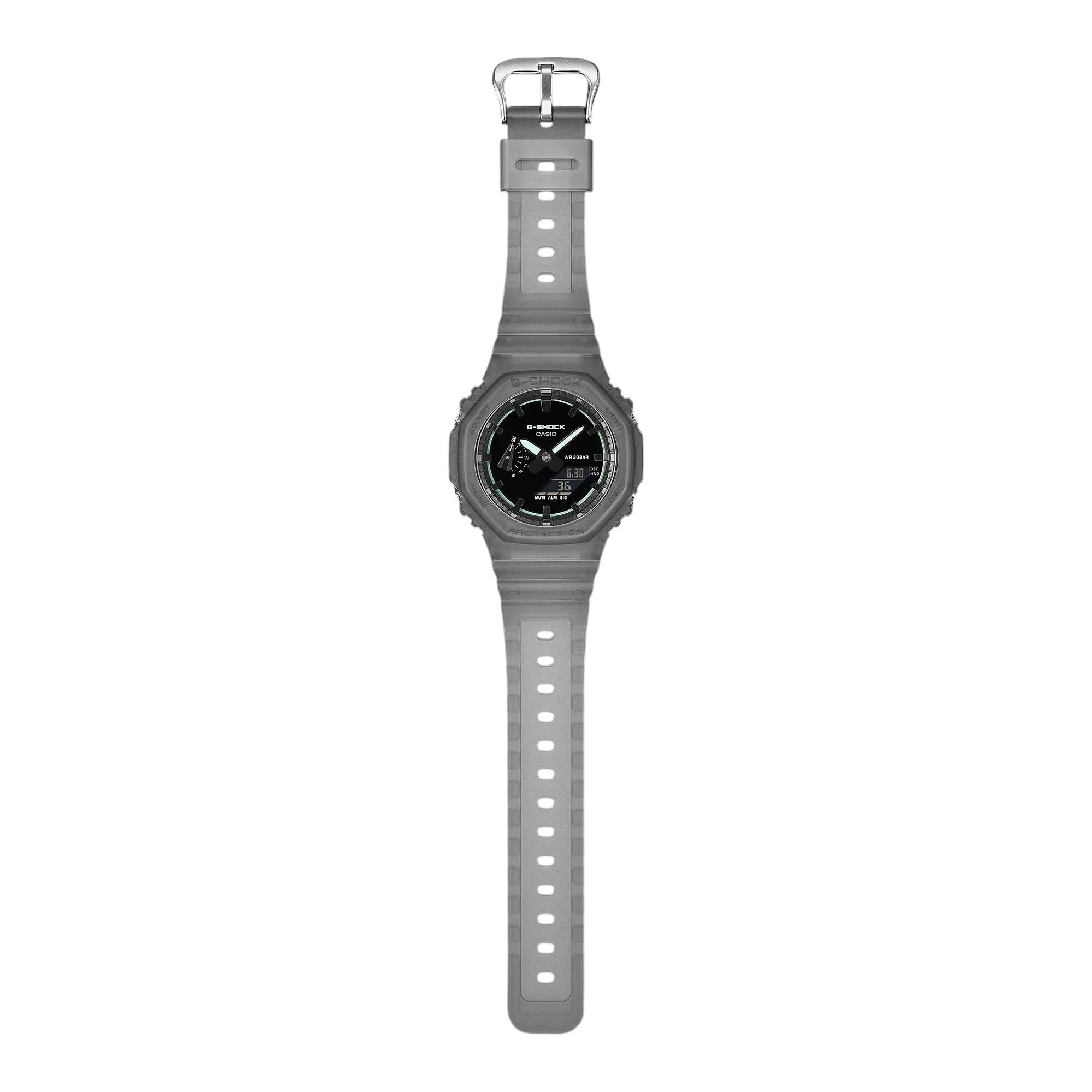 Orologio G-SHOCK Classic, quadrante total black e lancette verdi neon, 45mm - GA-2100K-1AER