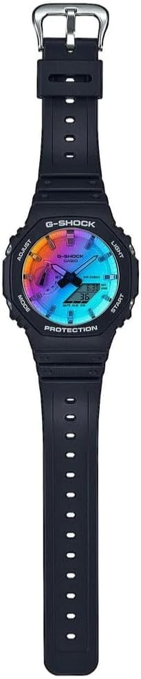 G-Shock-UHR, GA-2100-Serie, mehrfarbige limitierte Auflage, 45 mm – GA-2100SR-1AER