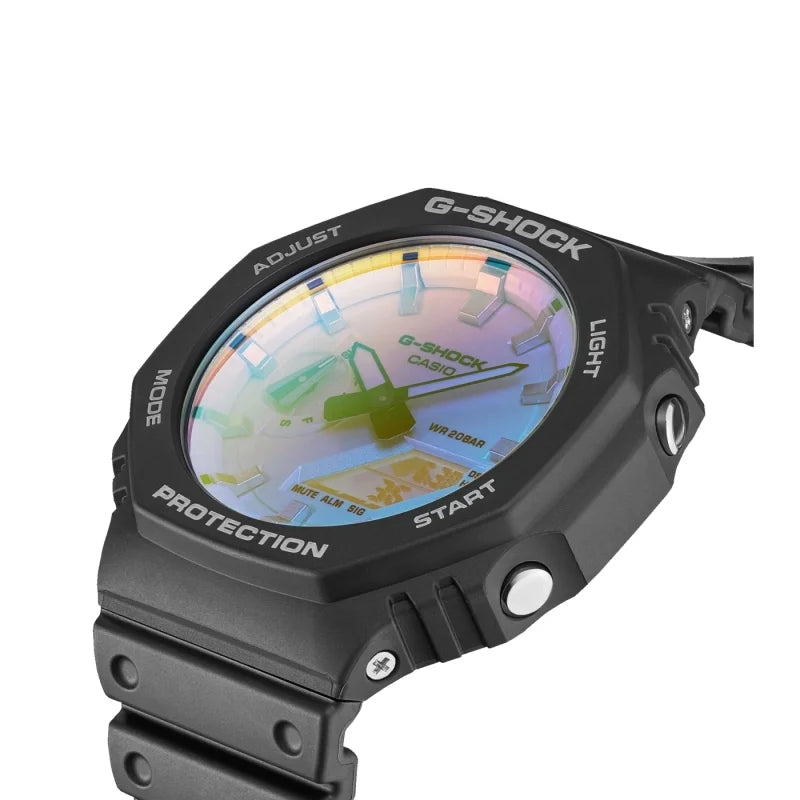 G-Shock-UHR, GA-2100-Serie, mehrfarbige limitierte Auflage, 45 mm – GA-2100SR-1AER