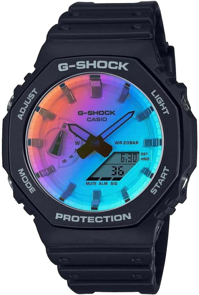 OROLOGIO G-Shock, Serie GA-2100, multicolor Limited Edition, 45mm - GA-2100SR-1AER
