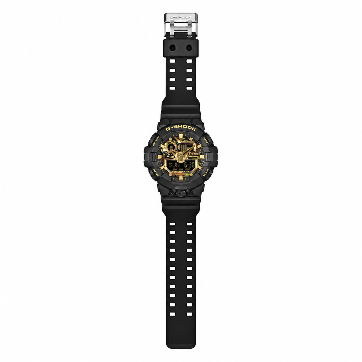 Orologio G-Shock classic, linea Bold Camo, mimetico e oro, 53mm - GA-700CF-1AER