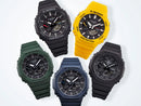 G-Shock-Uhr, ANALOG-DIGITAL-MODELL, Farbe Militärgrün, 45 MM – GA-B2100-3AER