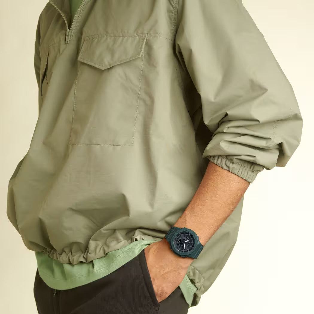 Orologio G-Shock, MODELLO ANALOGICO-DIGITALE, colore verde militare, 45MM - GA-B2100-3AER