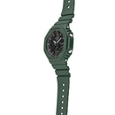 G-Shock-Uhr, ANALOG-DIGITAL-MODELL, Farbe Militärgrün, 45 MM – GA-B2100-3AER