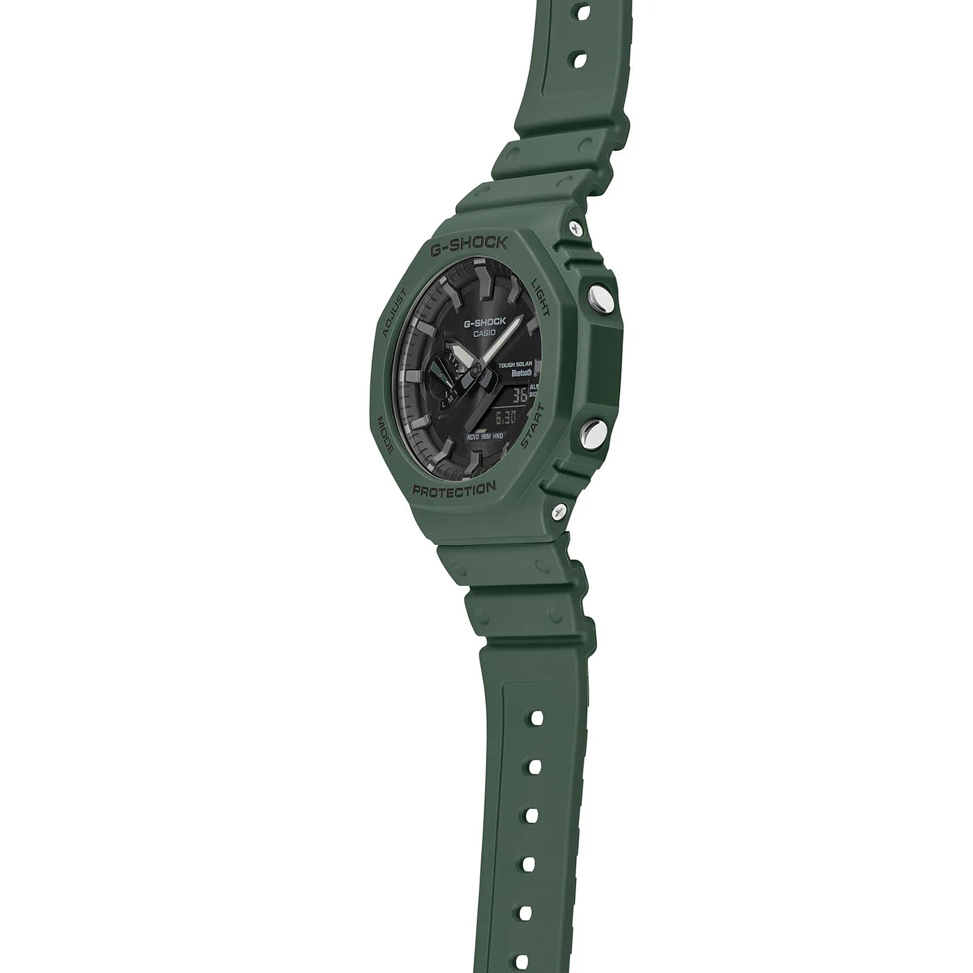 G-Shock-Uhr, ANALOG-DIGITAL-MODELL, Farbe Militärgrün, 45 MM – GA-B2100-3AER