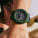G-Shock-Uhr, ANALOG-DIGITAL-MODELL, Farbe Militärgrün, 45 MM – GA-B2100-3AER