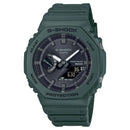 G-Shock-Uhr, ANALOG-DIGITAL-MODELL, Farbe Militärgrün, 45 MM – GA-B2100-3AER