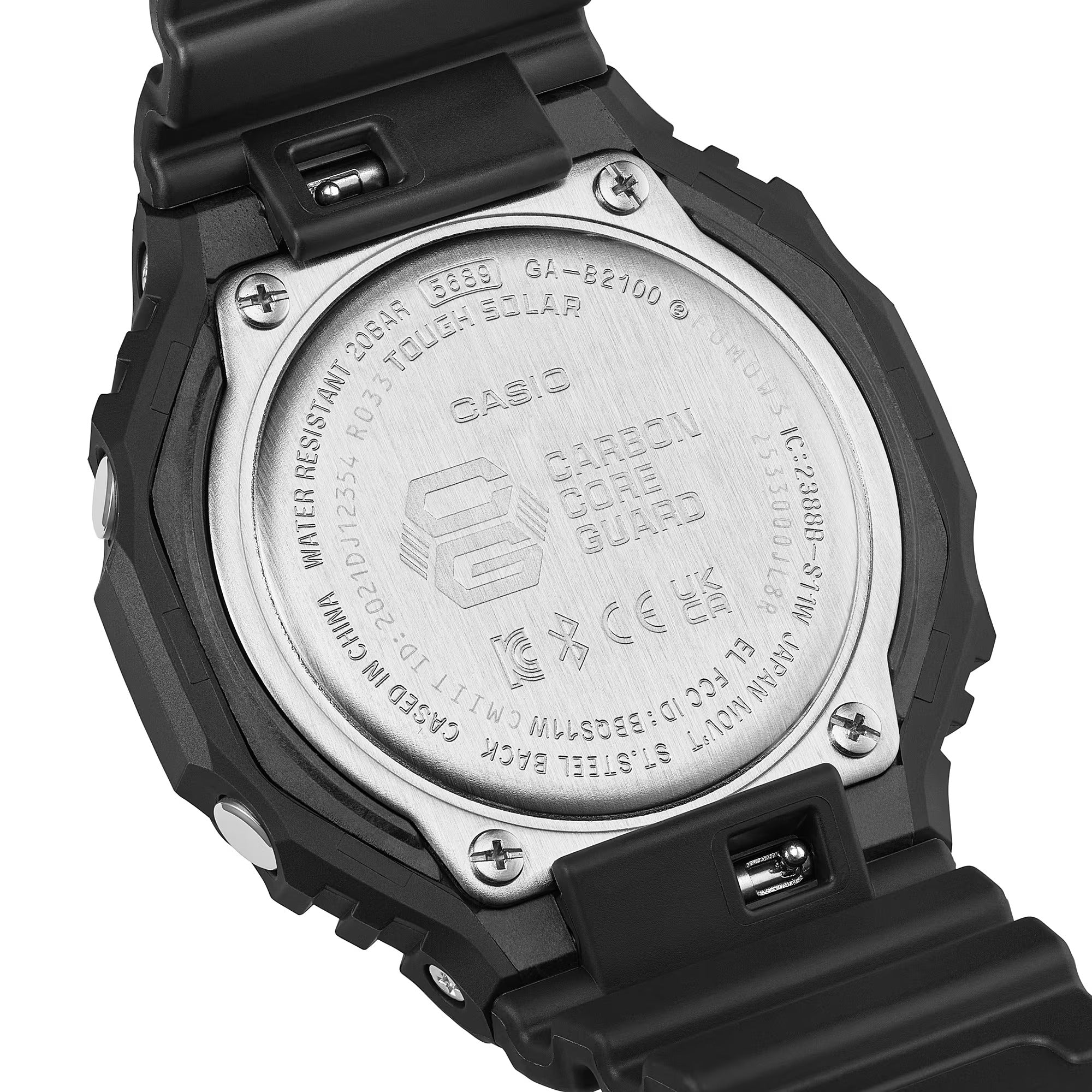 Orologio G-SHOCK Classic, Serie GA-2100, nero e verde elettrico, 45mm - GA-B2100BEG-1AER