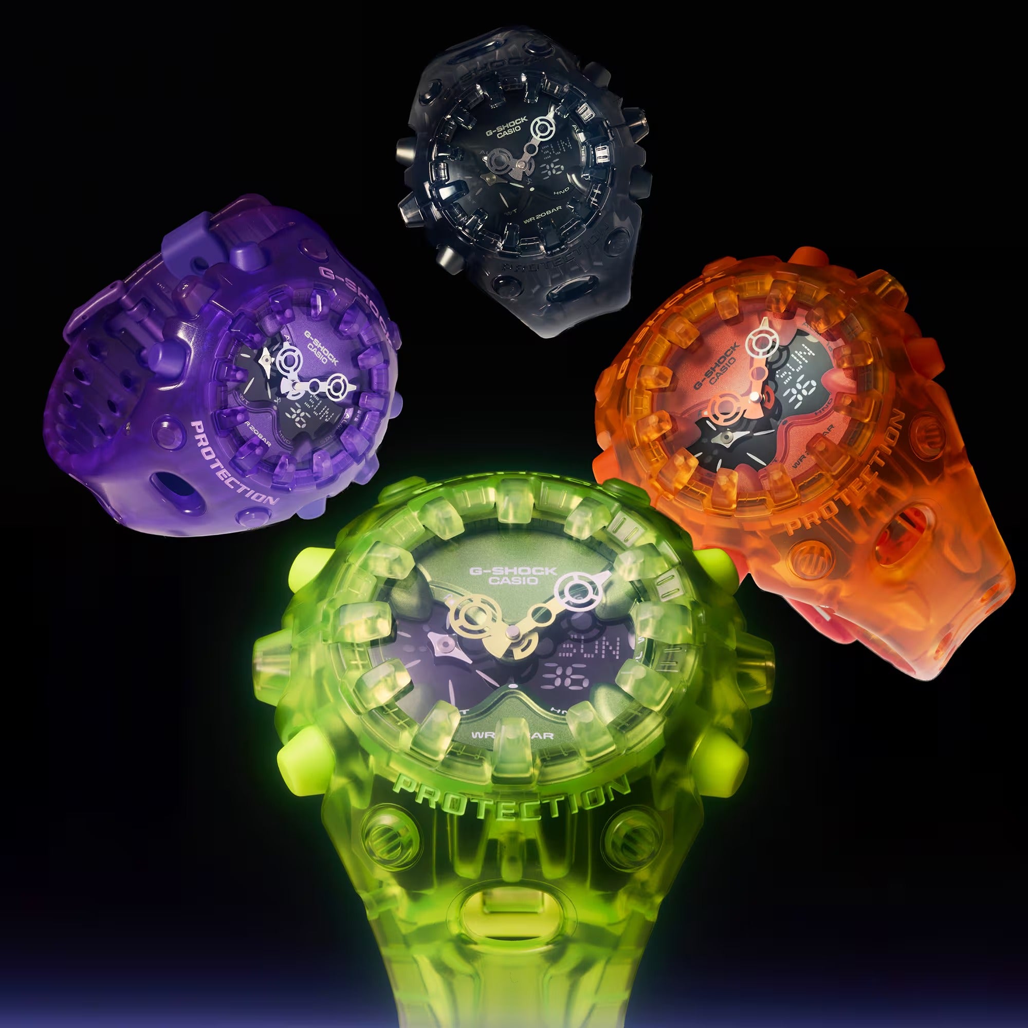 Orologio G-SHOCK Lmited Edition, Serie GA-V01, colore arancione, 58mm - GA-V01SKE-4AER