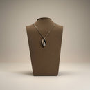 Girocollo oro bianco e diamanti con pendente, 0.41ct - GB38092