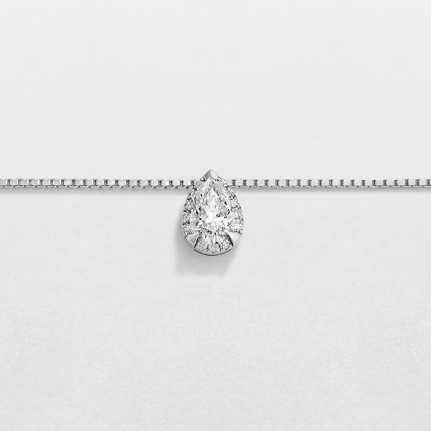 GIROCOLLO giorgio visconti punte luce IN ORO BIANCO E DIAMANTI, 0.26ct - GB39451D